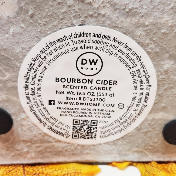 RARE DW Home Bourbon Cider Gravestone Halloween Candle - Picture 5 of 5